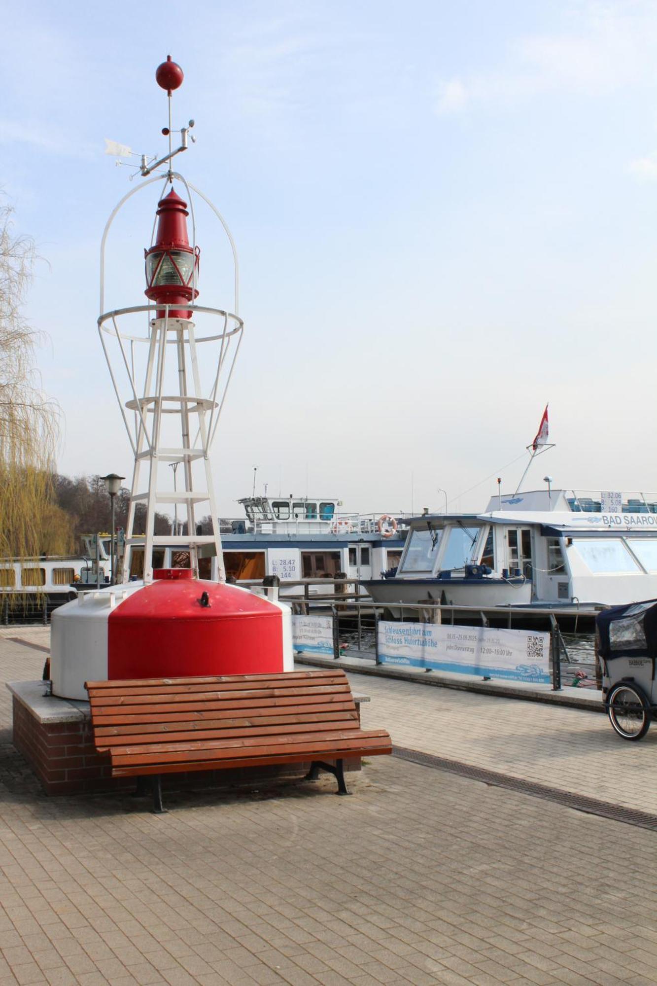 Wohlfuehlboot Hausboot - Festlieger Im Hafen Bad Saarow - Wc An Bord, Dusche An Land Otel Dış mekan fotoğraf